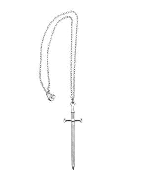 3/$20 NIP | Silver Sword Cross Hilt Pendant Necklace Gothic Edgy Statement